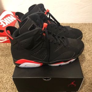 2019 infared jordan 6s size 9.5